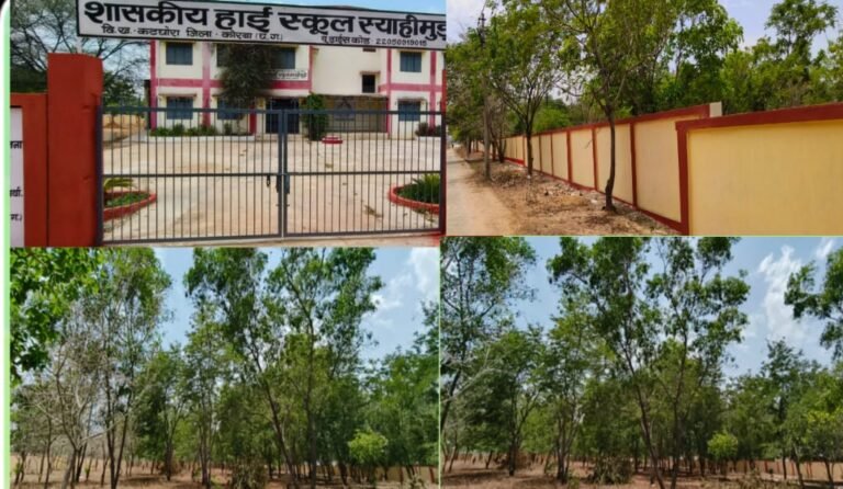 स्याहीमुड़ी आत्मानंद स्कूल परिसर बना ‘ग्रीन जोन’, अतिक्रमण से मुक्त हुई शासकीय भूमि