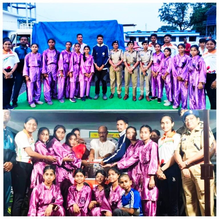 कोसमंदा में चमके सिवनी के वूशु खिलाड़ी, एसपी विजय पाण्डेय ने किया सम्मानित